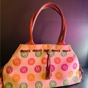 Dooney & Bourke Pink Multicolor Shoulder Bag